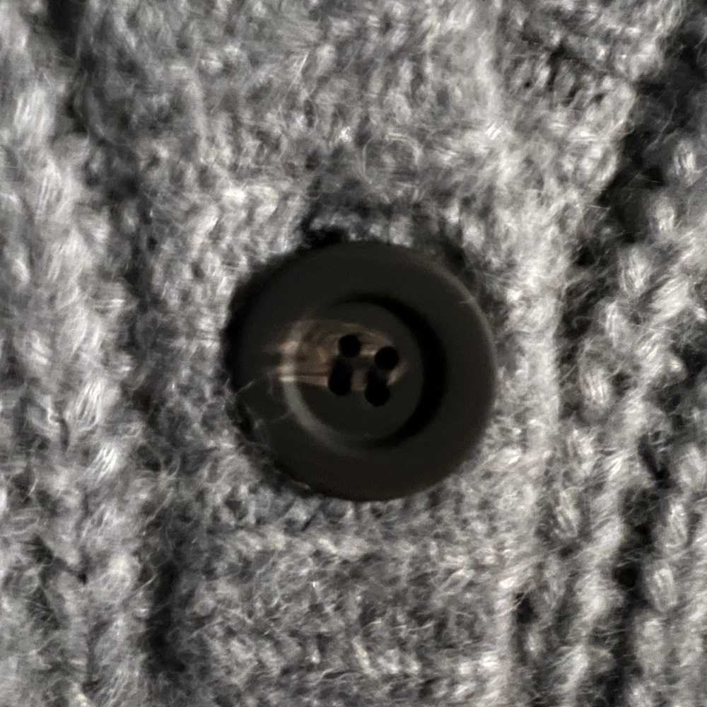 Lunya Cozy Gray Knit Cardigan - Picture 4 of 10